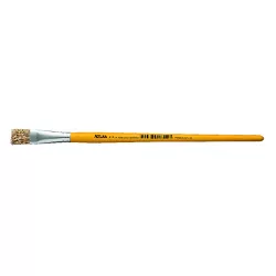 Pincel Achatado Cerda Branca Artistico 0 - ATLAS - Bond Tintas