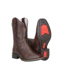 Texana Feminina Em Couro De Mamute Cor Café - 5200... - BOTAS MANGALARGA