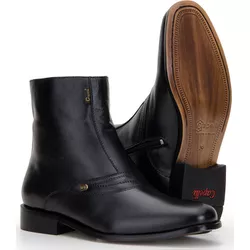 Bota Social Masculina Em Couro Alto Conforto - 790... - BOTAS MANGALARGA