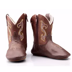 Bota Bebê Country Em Couro Legítimo - Baby-cafe - BOTAS MANGALARGA