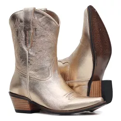 BOTA TEXANA PREMIUM SOFT OURO-GENOVA NATURAL - 11... - BOTAS MANGALARGA