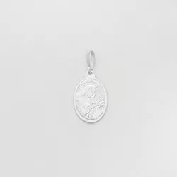 Pingente medalha oval média Santa Rita de Cássia p... - BRAGHETTO