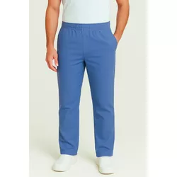 Calça Azul Celeste Masculina Gabardine - Pijama Ci... - BRANCURA