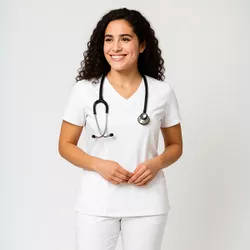 Camisa Scrub Branca Gabardine - Privativo Pijama C... - BRANCURA