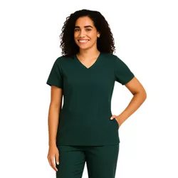 Camisa Scrub Verde Botânico Feminino Pijama Cirúrg... - BRANCURA