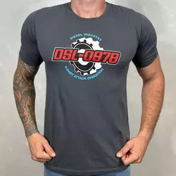 Camiseta Diesel Chumbo⭐ - C-1146 - DROPA AQUI