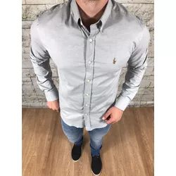 Camisa Manga Longa PRL Azul⭐ - 40041 - DROPA AQUI