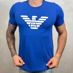 Camiseta Armani Azul Bic⭐ - B-2541 - DROPA AQUI