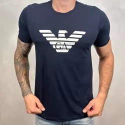 Camiseta Armani Azul Marinho⭐ - B-2544 - DROPA AQUI