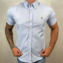  Camisa Manga Curta PRL Azul Bebe⭐ - 30026 - DROPA AQUI