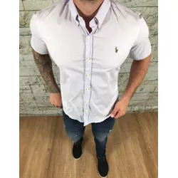 Camisa Manga Curta PRL Lilás⭐ - 30048 - DROPA AQUI