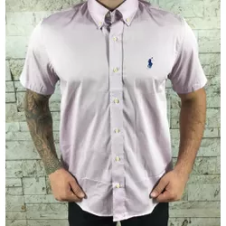 Camisa Manga Curta PRL Lilás⭐ - 30053 - DROPA AQUI