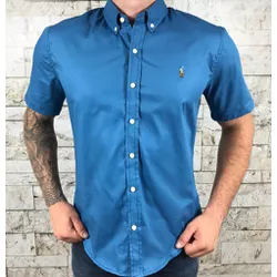 Camisa Manga Curta PRL Azul⭐ - 30065 - DROPA AQUI