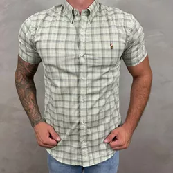 Camisa Manga Curta PRL Xadrez Verde⭐ - 30301 - DROPA AQUI