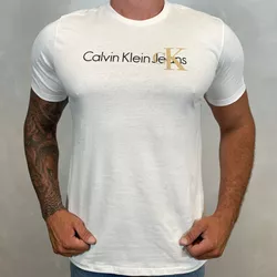 Camiseta CK Branco DFC⭐ - 3510 - DROPA AQUI