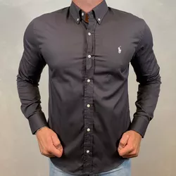 Camisa Manga Longa PRL Marrom⭐ - 40315 - LOJA VIPIX