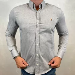 Camisa Manga Longa PRL Azul - 40378 - LOJA VIPIX