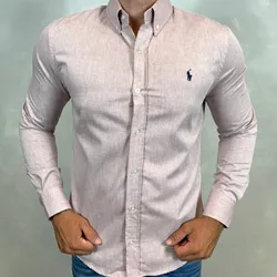 Camisa Manga Longa PRL Vinho ⭐ - 40431 - DROPA AQUI