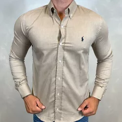 Camisa Manga Longa PRL Marrom ⭐ - 40442 - DROPA AQUI