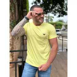 Camiseta Armani Amarelo⭐ - B-2549 - LOJA VIPIX