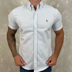 Camisa Manga Curta PRL Azul - 30225 - REI DO ATACADO