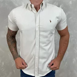 -Camisa Manga Curta PRL Cinza⭐ - 30234 - DROPA AQUI