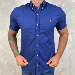 Camisa Manga Curta PRL Azul⭐ - 30239 - DROPA AQUI