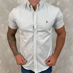-Camisa Manga Curta PRL Cinza⭐ - 30240 - DROPA AQUI
