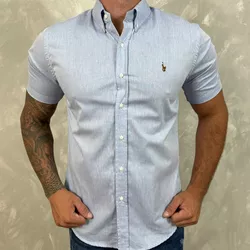 Camisa Manga Curta PRL Azul - 30253 - DROPA AQUI