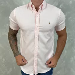 Camisa Manga Curta PRL Rosa - 30258 - DROPA AQUI