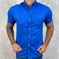 Camisa Manga Curta PRL Azul⭐ - 30266 - DROPA AQUI