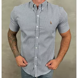 Camisa Manga Curta PRL Xadrez Preto ⭐ - 30288 - DROPA AQUI