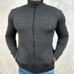 Jaqueta Zíper PRL Chumbo - 3936 - DROPA AQUI