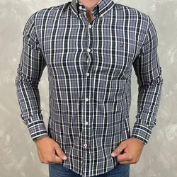 Camisa Manga Longa TH Xadrez ⭐ - 40622 - DROPA AQUI