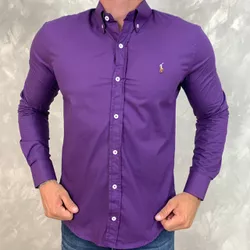 Camisa Manga Longa PRL Roxo - 40678 - DROPA AQUI