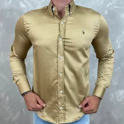 Camisa Manga Longa PRL Dourada - 40685 - DROPA AQUI