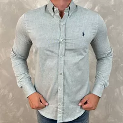 Camisa Manga Longa PRL Verde - 40694 - REI DO ATACADO