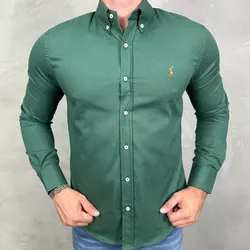 Camisa Manga Longa PRL Verde⭐ - 40768 - DROPA AQUI