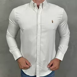 Camisa Manga Longa PRL Creme⭐ - 40775 - DROPA AQUI