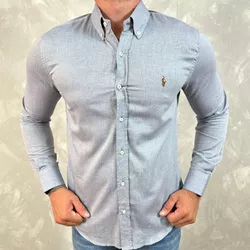 Camisa Manga Longa PRL Azul⭐ - 40810 - DROPA AQUI