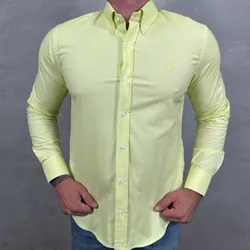 Camisa Manga Longa CK Amarelo⭐ - 40880 - DROPA AQUI