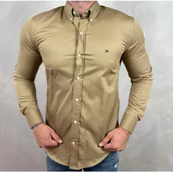 Camisa Manga Longa TH Caqui⭐ - 40980 - DROPA AQUI