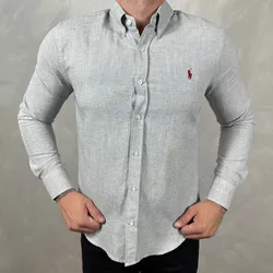 Camisa Manga Longa Linho PRL - 41028 - REI DO ATACADO