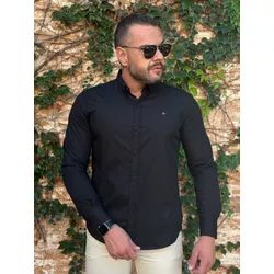 Camisa Manga Longa Aramis Preto - 41088 - DROPA AQUI