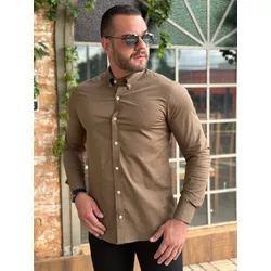 Camisa Manga Longa Ellus Marrom - 41108 - LOJA VIPIX