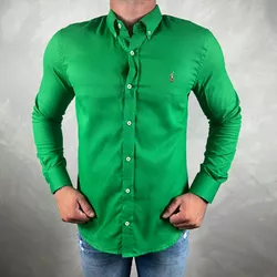 Camisa Manga Longa PRL Verde - 41123 - LOJA VIPIX