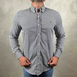 Camisa Manga Longa PRL Xadrez Azul - 41141 - LOJA VIPIX