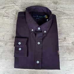 Camisa Manga Longa PRL Vinho - 41146 - DROPA AQUI