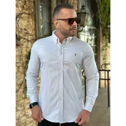 Camisa Manga Longa PRL Cinza - 41150 - LOJA VIPIX