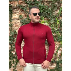 Jaqueta Zíper TH Vinho - 4143 - DROPA AQUI